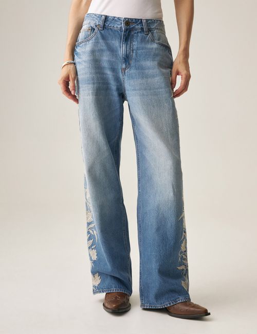 Jean Straight Fit Para Mujer